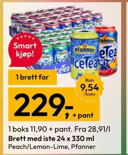 Gigaboks Brett med iste 24 x 330 ml tilbud