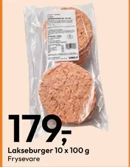 Gigaboks Lakseburger 10 x 100 g tilbud