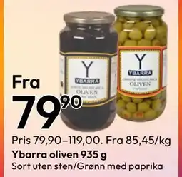Gigaboks Ybarra oliven 935 g tilbud