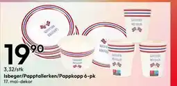 Gigaboks Isbeger/Papptallerken/Pappkopp 6-pk tilbud