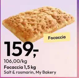 Gigaboks Focaccia 1,5 kg tilbud