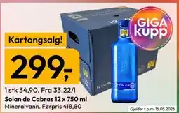 Gigaboks Solan de Cabras 12 x 750 ml tilbud
