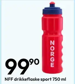 Gigaboks NFF drikkeflaske sport 750 ml tilbud