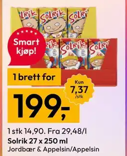 Gigaboks Solrik 27 x 250 ml tilbud
