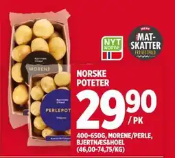 Meny NORSKE POTETER tilbud
