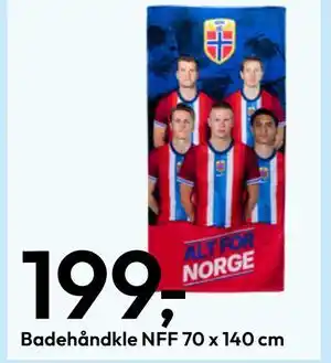 Gigaboks Badehåndkle NFF 70 x 140 cm tilbud
