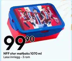 Gigaboks NFF stor matboks 1070 ml tilbud