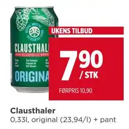 Meny Clausthaler tilbud