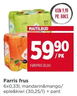 Meny Farris frus tilbud