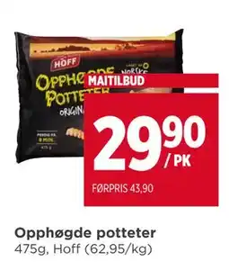 Meny Opphøgde potteter tilbud