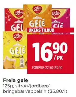 Meny Freia gele tilbud