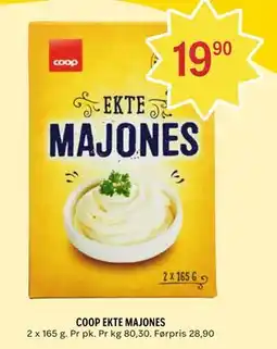 Coop Prix COOP EKTE MAJONES tilbud