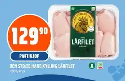 Coop Obs DEN STOLTE HANE KYLLING LÅRFILET tilbud