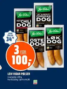 Coop Obs LEIV VIDAR PØLSER tilbud