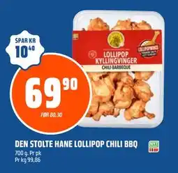 Coop Obs DEN STOLTE HANE LOLLIPOP CHILI BBQ tilbud