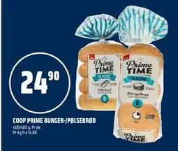 Coop Obs COOP PRIME BURGER-/PØLSEBRØD tilbud