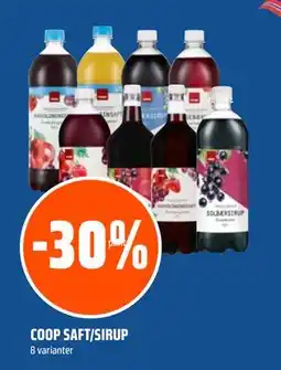 Coop Obs COOP SAFT/SIRUP tilbud