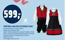 Coop Obs SMÅTROLL IDA/IVER FESTDRAKT BABY tilbud