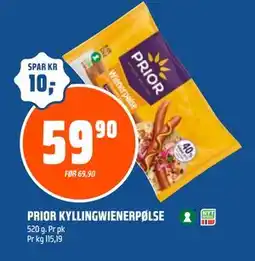 Coop Obs PRIOR KYLLINGWIENERPØLSE tilbud