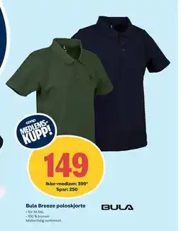 Coop Obs Bula Breeze poloskjorte tilbud