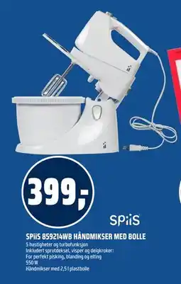 Coop Obs SPiiS 859214WB HÅNDMIKSER MED BOLLE tilbud