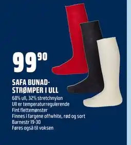 Coop Obs SAFA BUNADSTRØMPER I ULL tilbud
