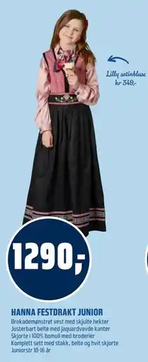 Coop Obs HANNA FESTDRAKT JUNIOR tilbud