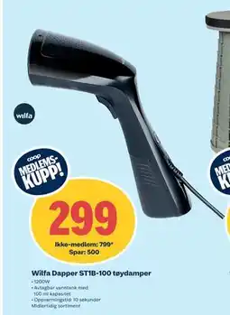 Coop Obs Wilfa Dapper ST1B-100 tøydamper tilbud