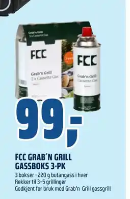 Coop Obs FCC GRAB´N GRILL GASSBOKS 3-PK tilbud