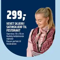 Coop Obs VEVET SKJERF/ SATINSKJERF TIL FESTDRAKT tilbud