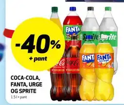 Bunnpris COCA-COLA, FANTA, URGE OG SPRITE tilbud