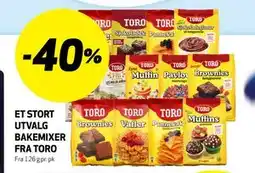 Bunnpris ET STORT UTVALG BAKEMIXER FRA TORO tilbud