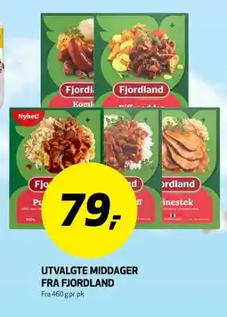 Bunnpris UTVALGTE MIDDAGER FRA FJORDLAND tilbud