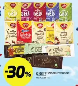 Bunnpris ET STORT UTVALG FESTPRODUKTER FRA FREIA tilbud