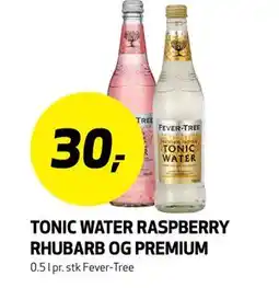 Bunnpris TONIC WATER RASPBERRY RHUBARB OG PREMIUM tilbud