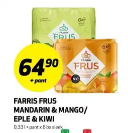 Bunnpris FARRIS FRUS MANDARIN & MANGO/ EPLE & KIWI tilbud