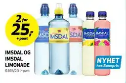 Bunnpris IMSDAL OG IMSDAL LIMONADE tilbud