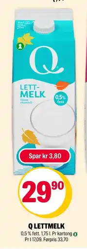 Coop Extra Q Lettmelk tilbud