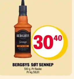 Coop Extra Bergbys søt sennep tilbud
