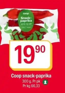 Coop Extra Coop snack-paprika tilbud