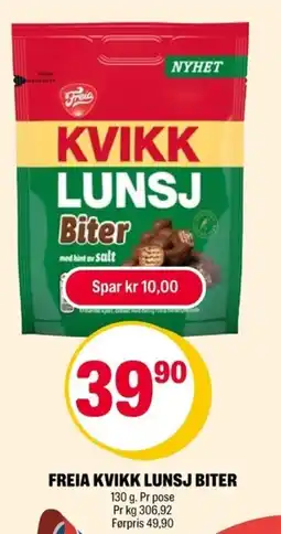 Coop Extra Freia Kvikk lunsj biter tilbud