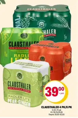 Coop Extra Clausthaler 4 pk/6 pk tilbud
