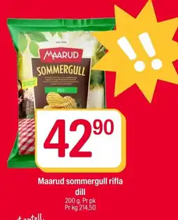 Coop Extra Maarud sommergull rifla dill tilbud