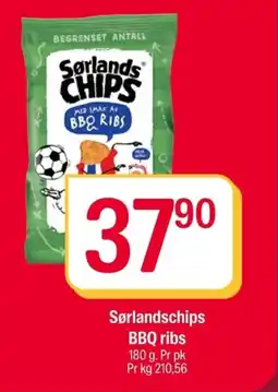 Coop Extra Sørlandschips BBQ ribs tilbud