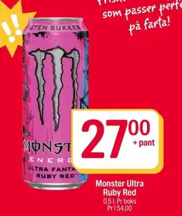 Coop Extra Monster Ultra Ruby Red tilbud