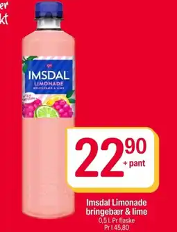 Coop Extra Imsdal Limonade bringebær & lime tilbud