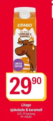 Coop Extra Litago sjokolade & karamell tilbud