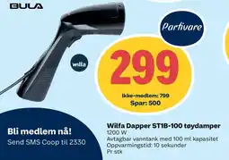 Coop Extra Wilfa Dapper ST1B-100 tøydamper tilbud