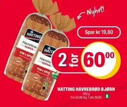 Coop Extra Hatting havrebrød bjørn tilbud