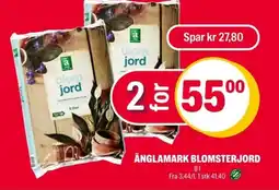 Coop Extra Änglamark blomsterjord tilbud
